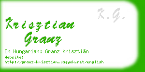 krisztian granz business card